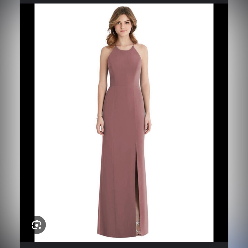 Chiffon trumpet gown
